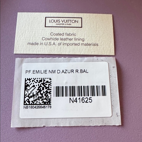 👜 AUTHENTIC LV 👜 Emilie Wallet Damier Azur Canvas w/ Rose Ballerine Interior - Picture 16 of 16